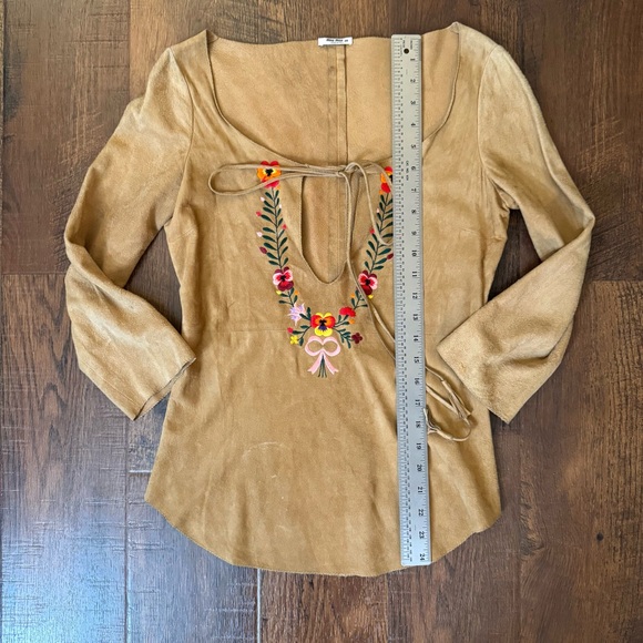 MIU MIU PRADA rare suede boho top, made in Italy, size 38 - Picture 10 of 14